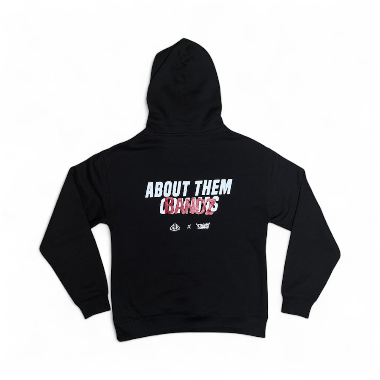 ABOUT THEM BANDZ X STACKINCOMMAS Hoodie (BLACK)