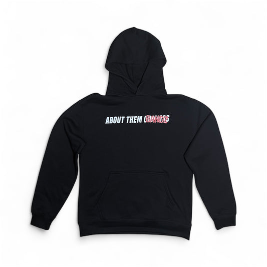ABOUT THEM BANDZ X STACKINCOMMAS Hoodie (BLACK)