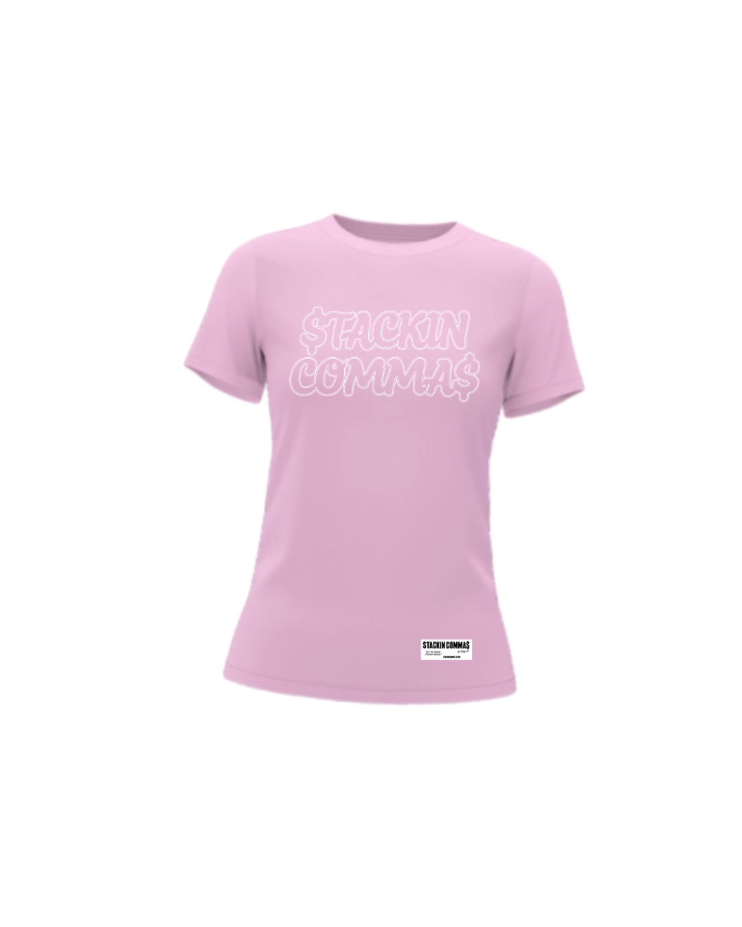 Stackin Commas Women Slim Tee’s Short Sleeve