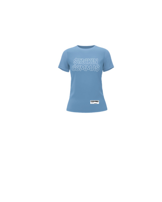 Stackin Commas Women Slim Tee’s Short Sleeve